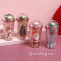 Microlandscape Plastic Cup Creative Glitter Summer Ice Cup